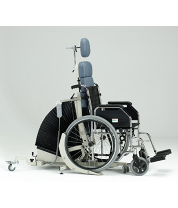 Posicionador de silla de ruedas para inclinar al paciente